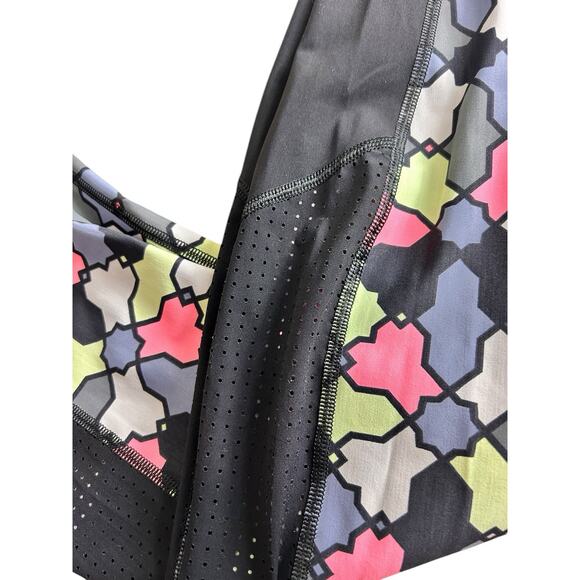Sweaty Betty Colorful Athletic Leggings Sz Small Mesh Sides Gym Yoga Pants - Picture 4 of 7